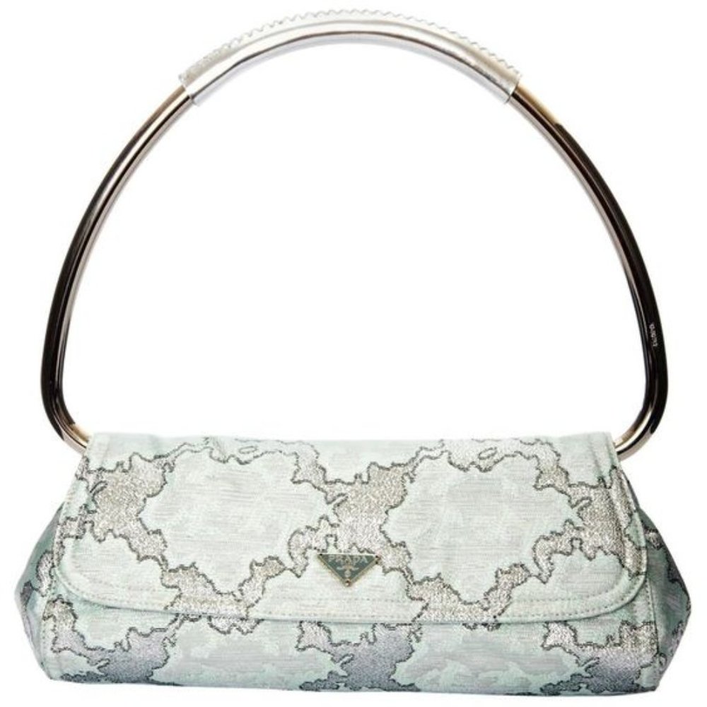 Vintage Rare Prada Limited Edition Lurex Swing Corset Bag